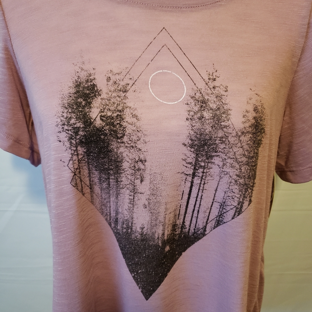 Women's Sleep Short Sleeve Shirt M - Picture 4 of 5